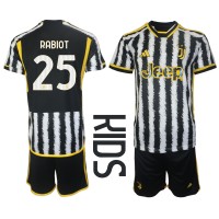 Juventus Adrien Rabiot #25 Hjemmedraktsett Barn 2023-24 Kortermet (+ Korte bukser)